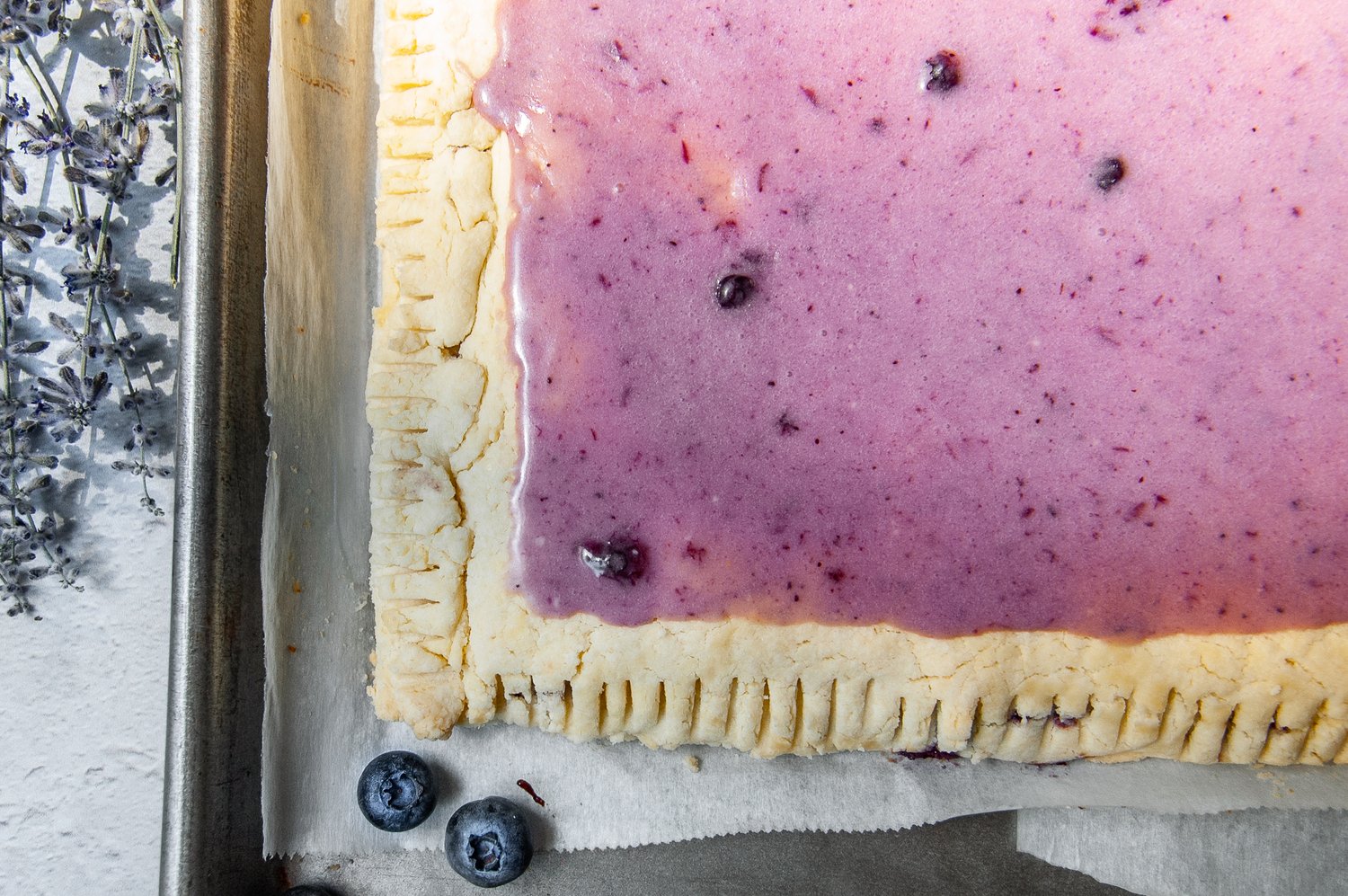 Homemade Giant Blueberry Pop Tart