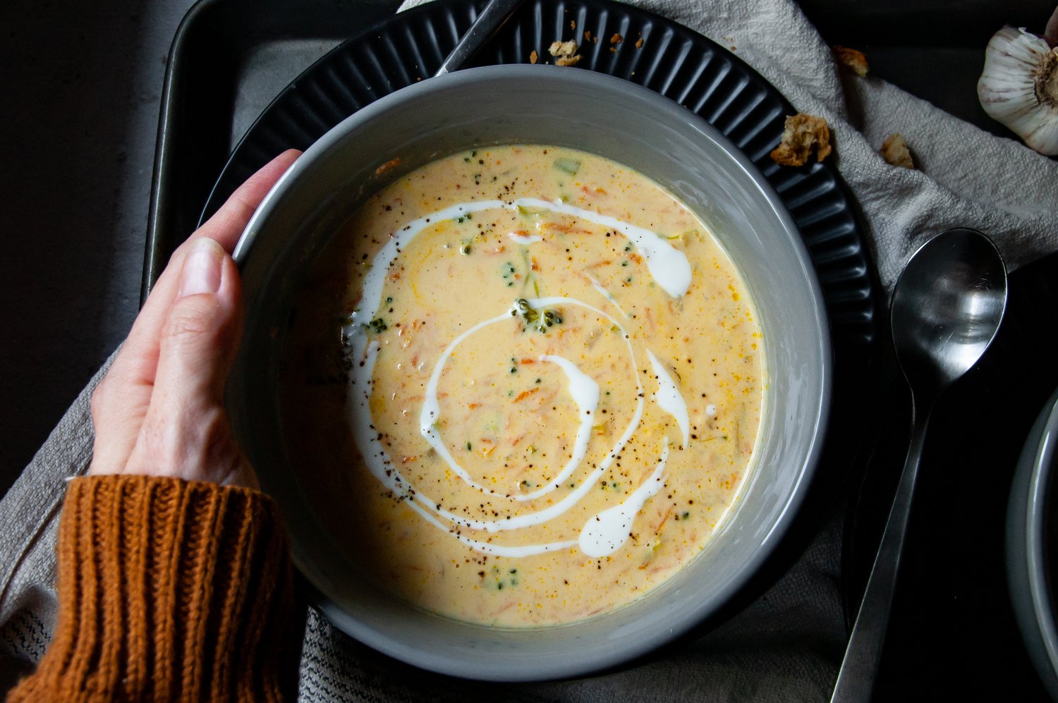 Dairy-Free Broccoli Cheddar Soup 