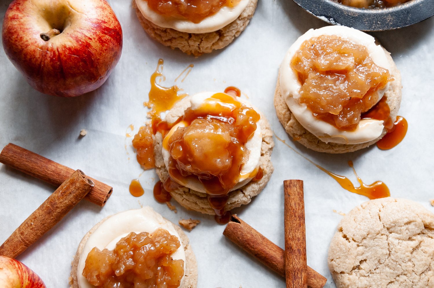 Caramel Apple Pie Cookies