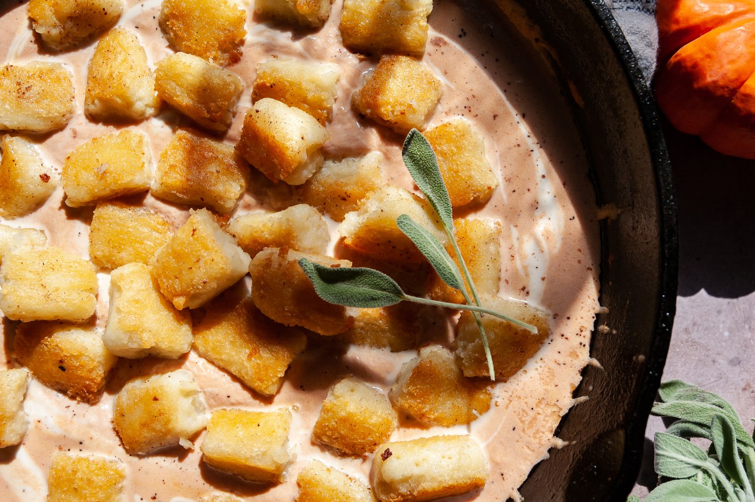 Gnocchi with Pumpkin Sauce