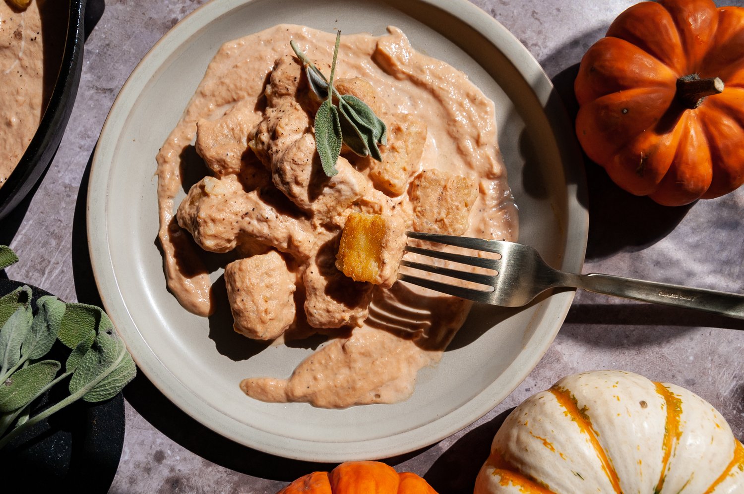 Gnocchi with Pumpkin Sauce