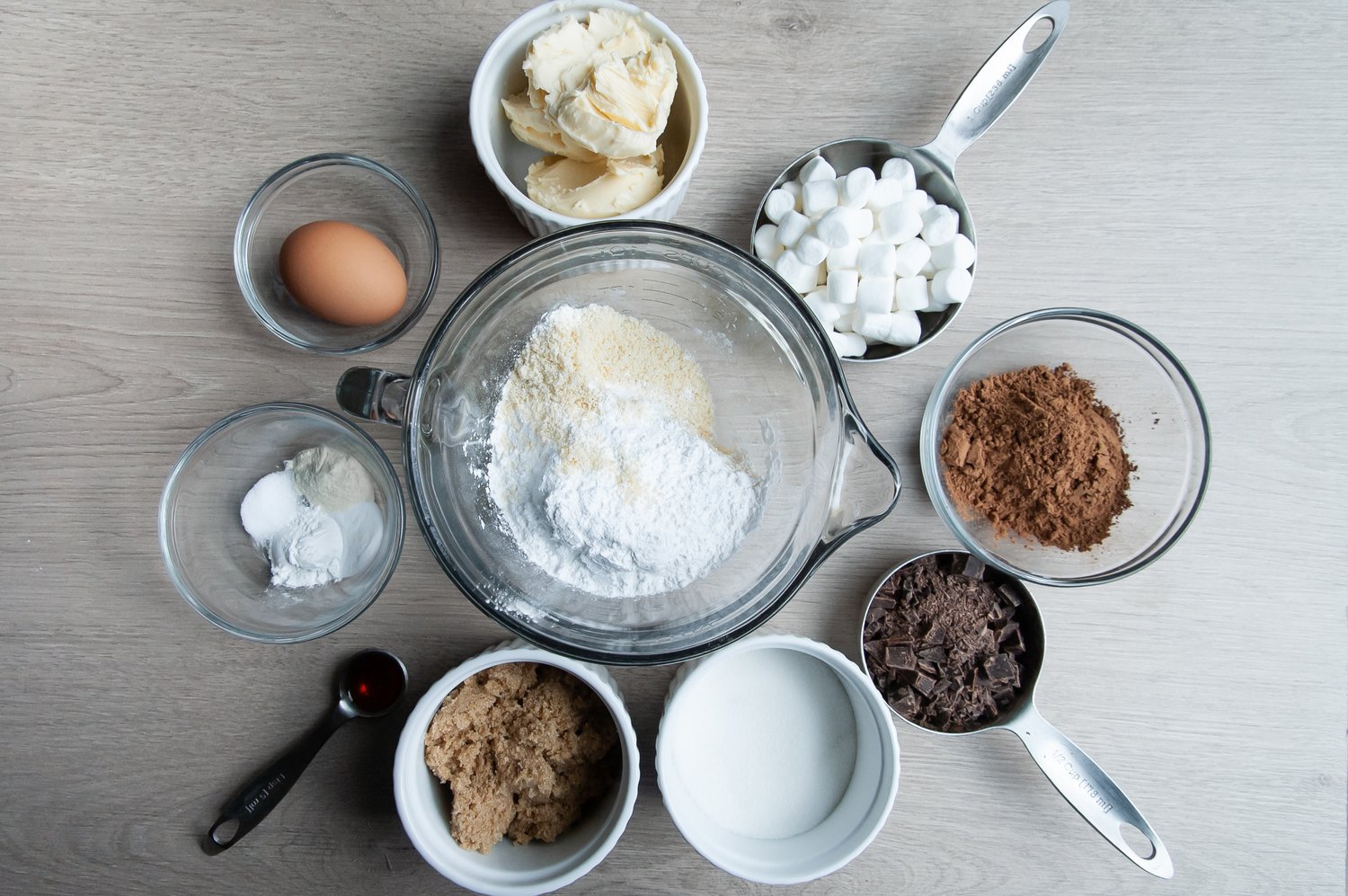 Ingredients for Gluten-Free Hot Chocolate Cookies