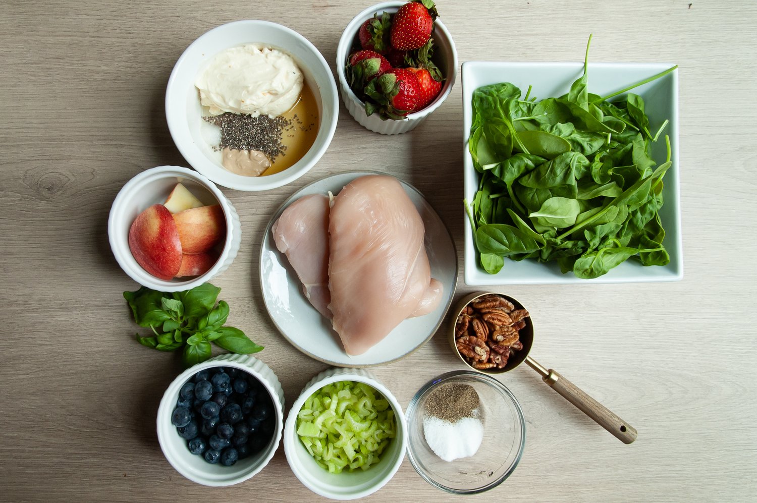 Ingredients for Summer Berry Salad