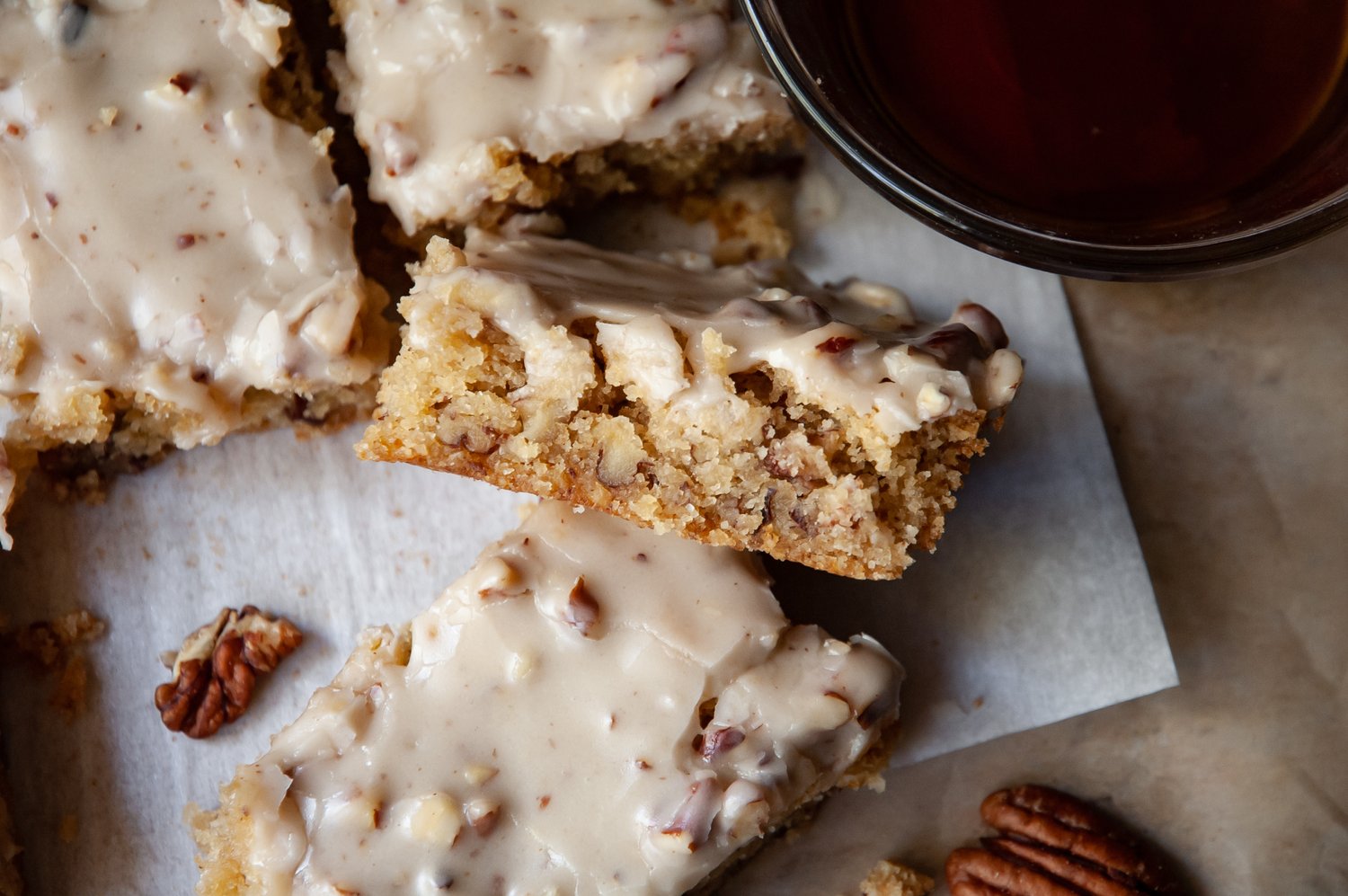 Maple Pecan Blondies