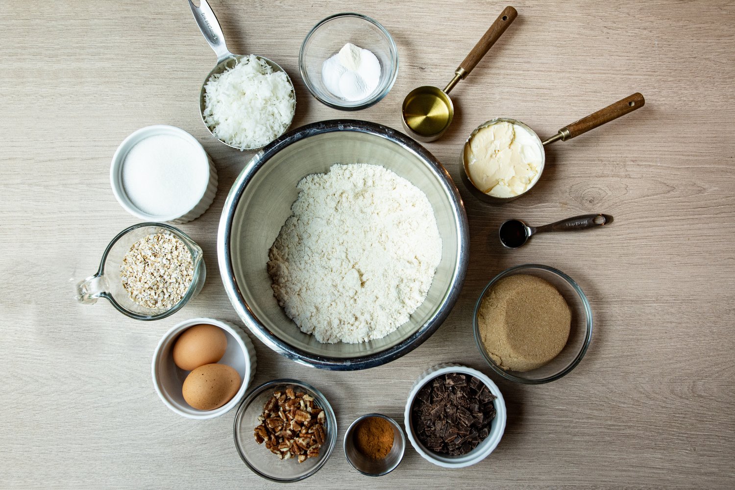 Ingredients for Loaded Oatmeal Cookies