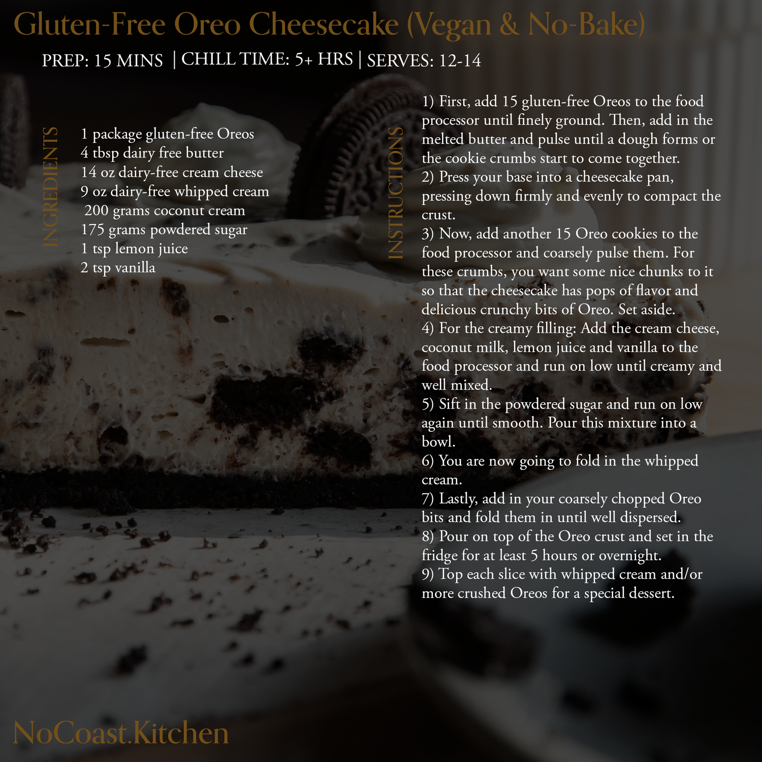 Gluten-Free Oreo Cheesecake Recipe