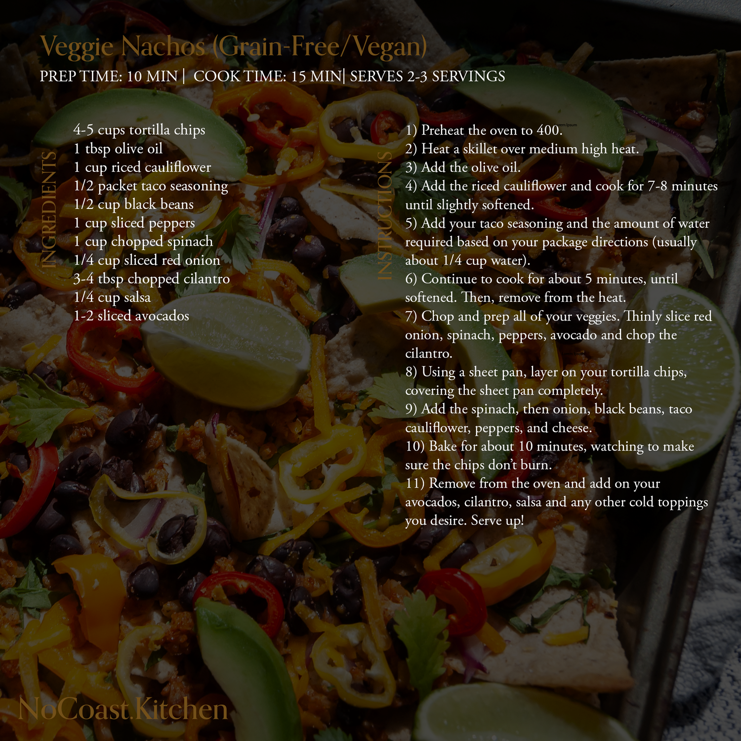 Veggie Nachos Recipe