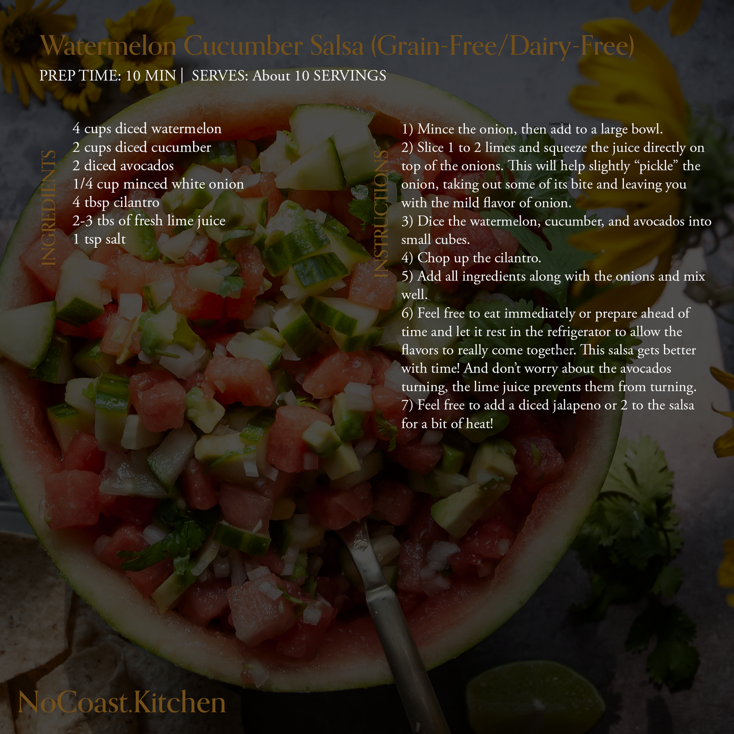 Watermelon Cucumber Salsa Recipe