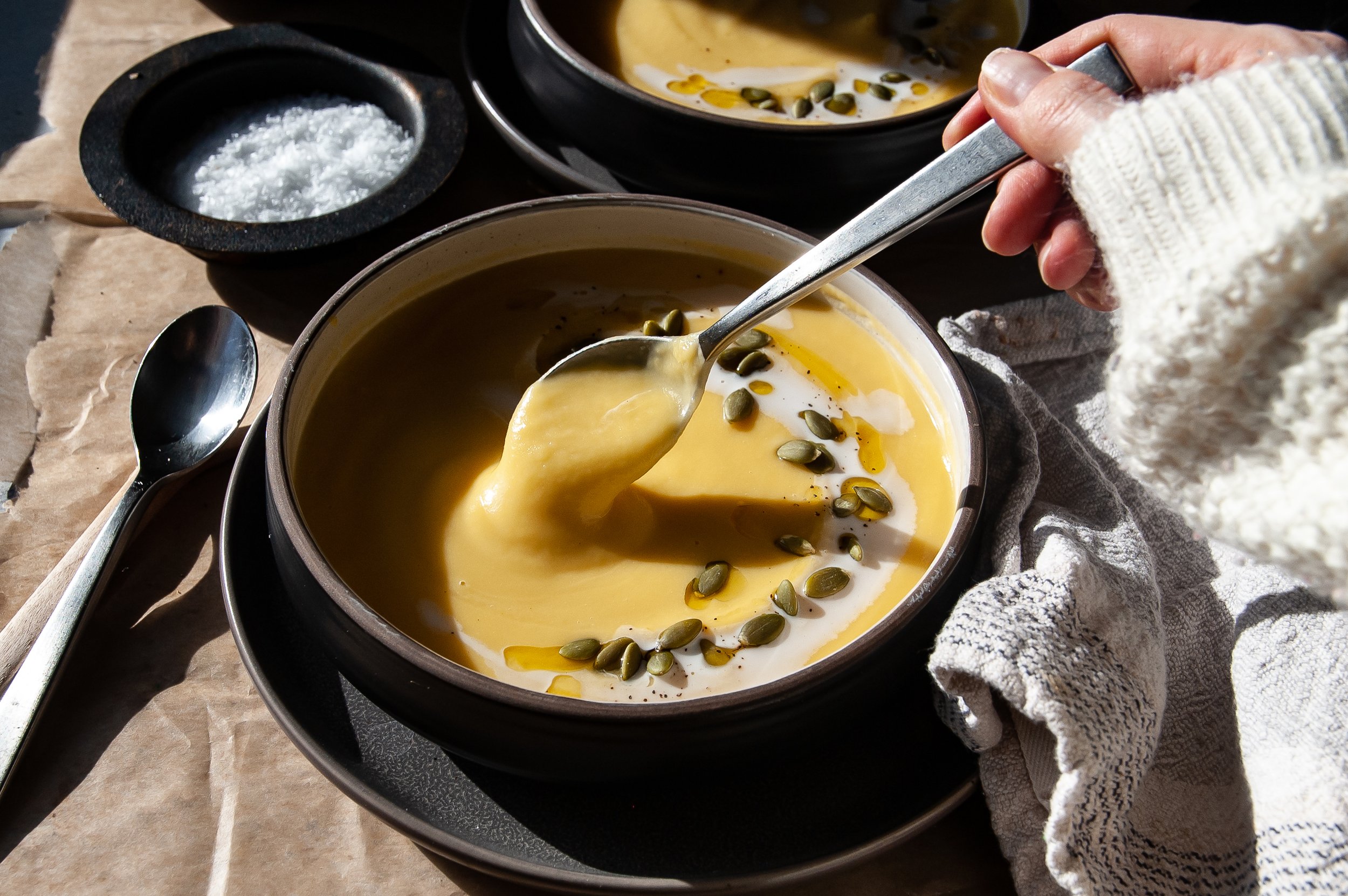 Vegan Acorn Squash Soup