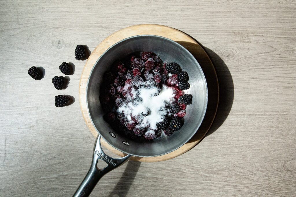 How to Make Dairy-Free, Blackberry-Raspberry Chocolate Chunk Ice Cream