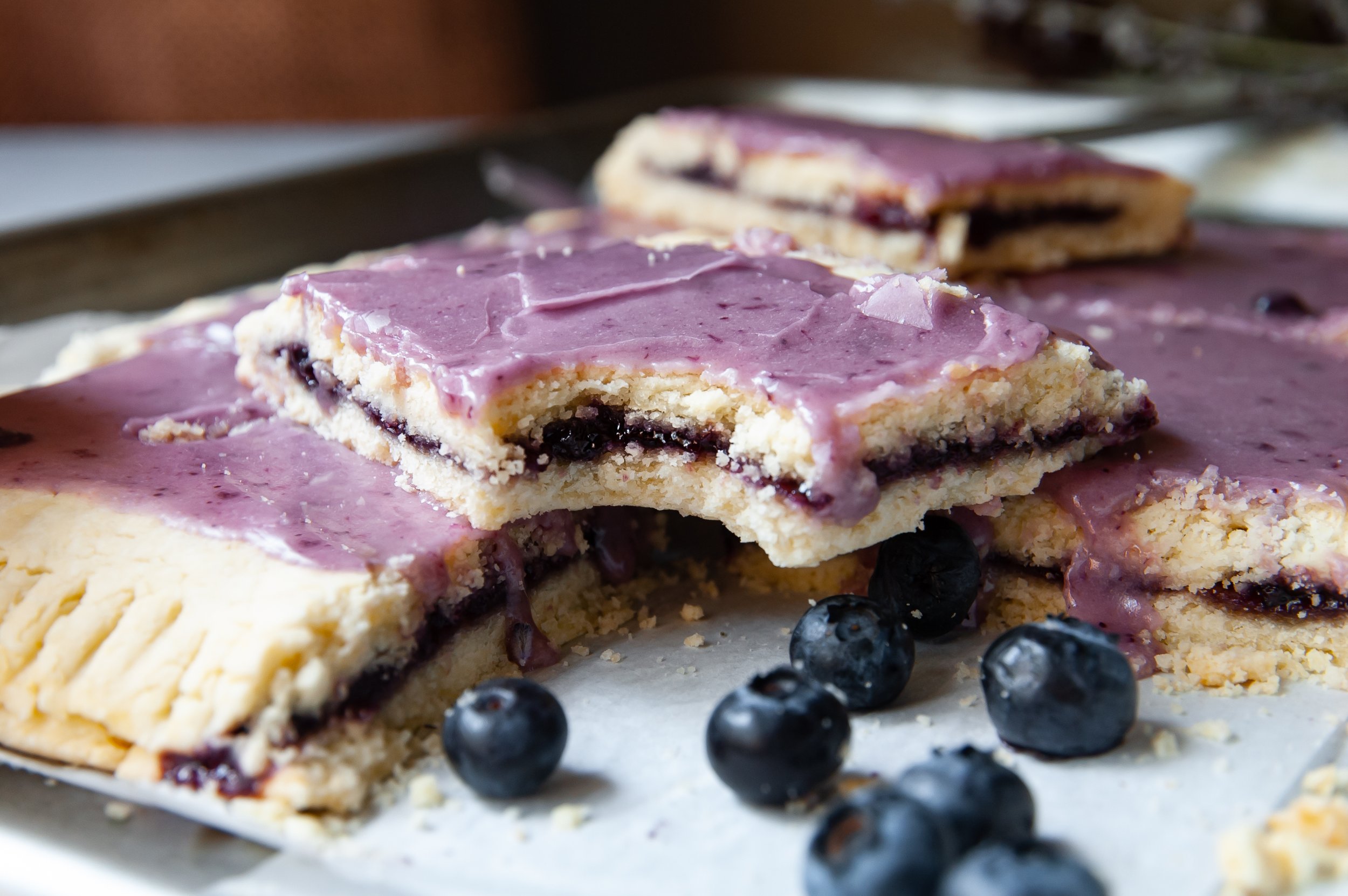 Homemade Giant Blueberry Pop Tart