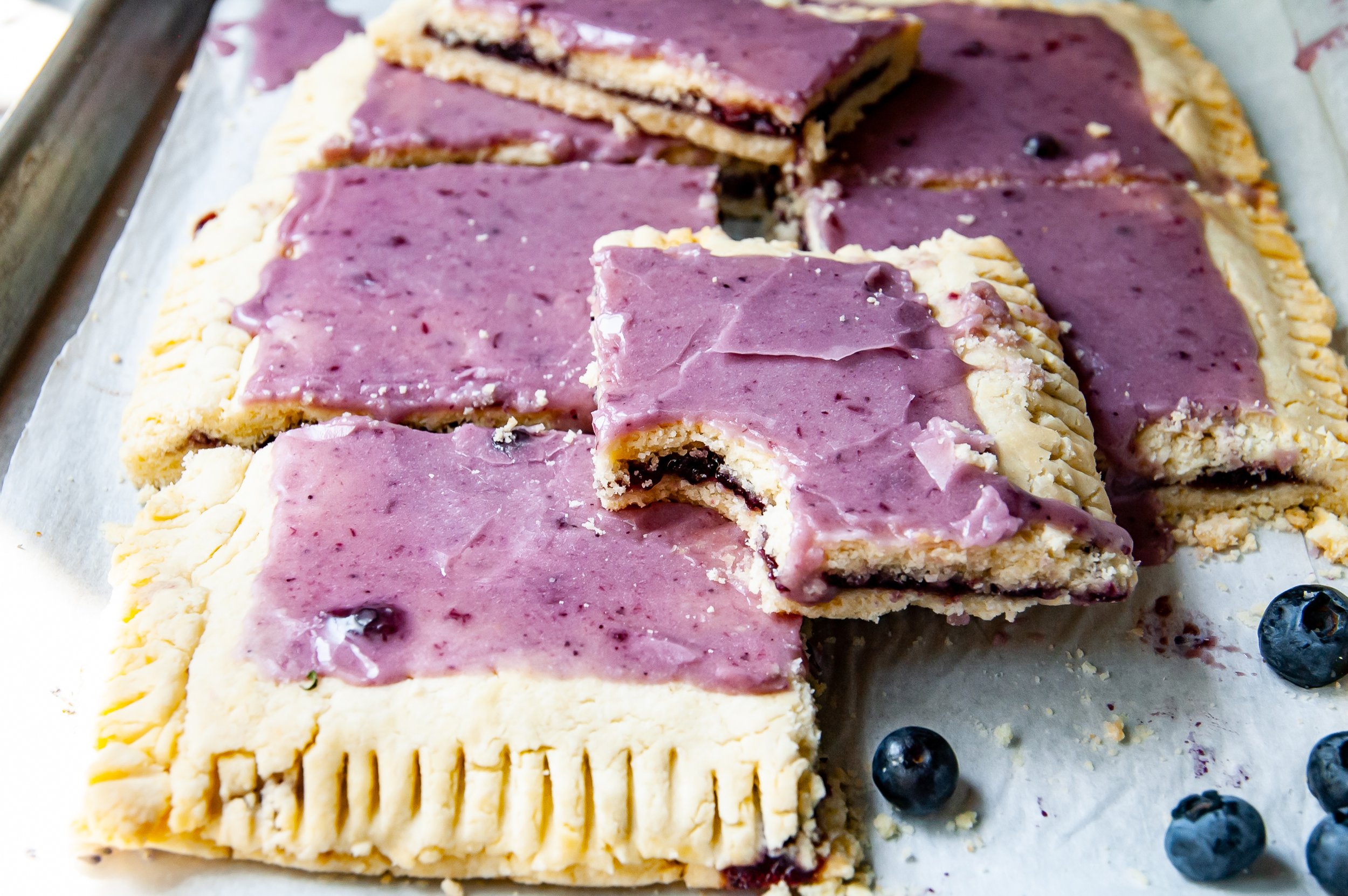 Homemade Giant Blueberry Pop Tart