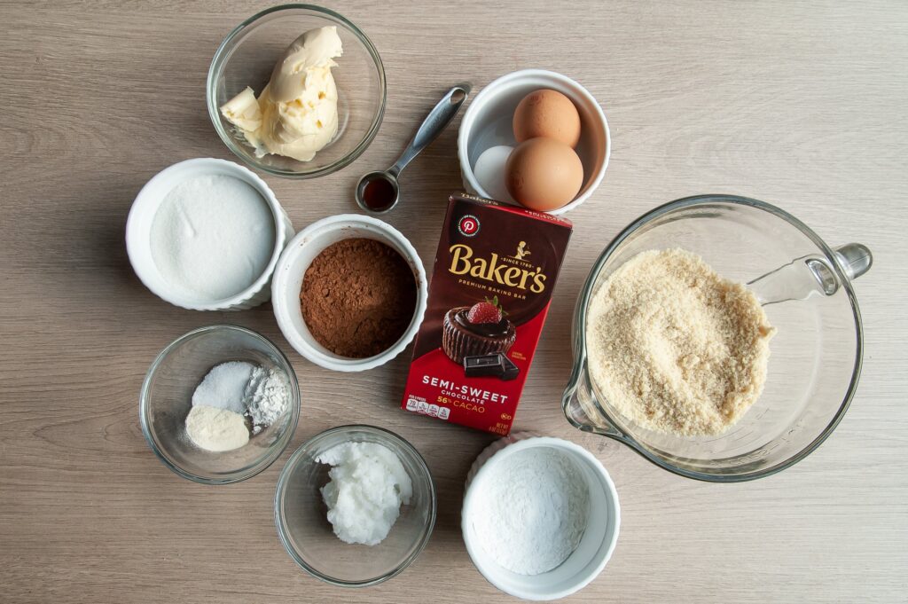 Ingredients for Chocolate Chunk Brownies