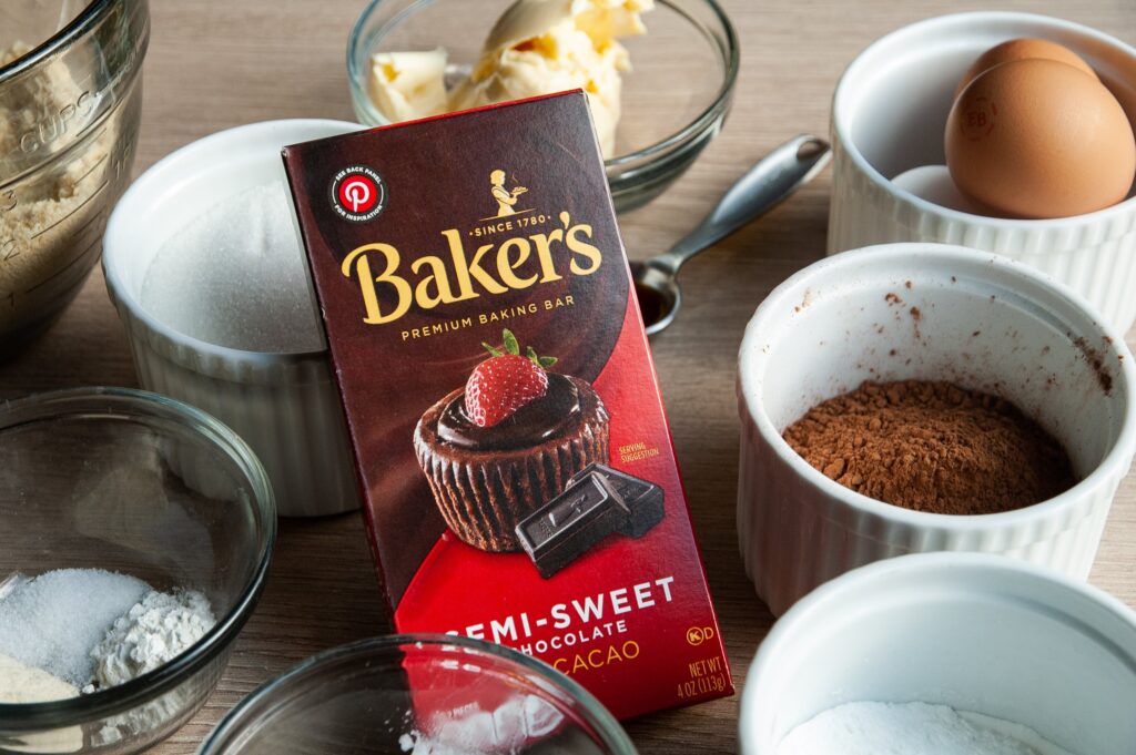 Ingredients for Chocolate Chunk Brownies