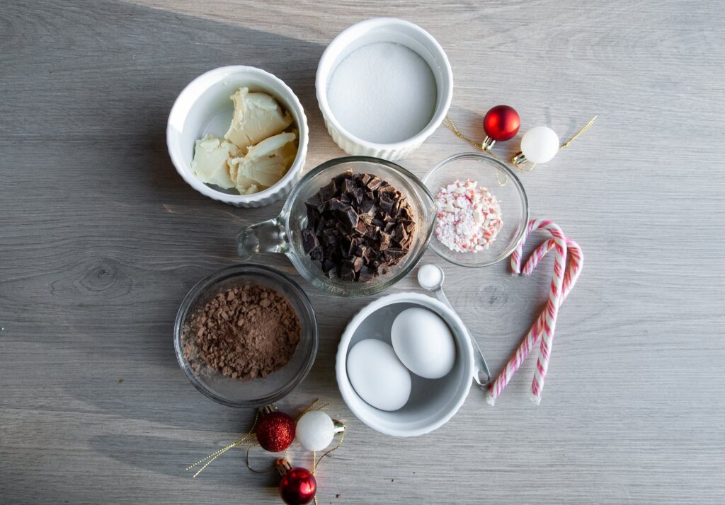 Ingredients for Flourless Fudge Cookies