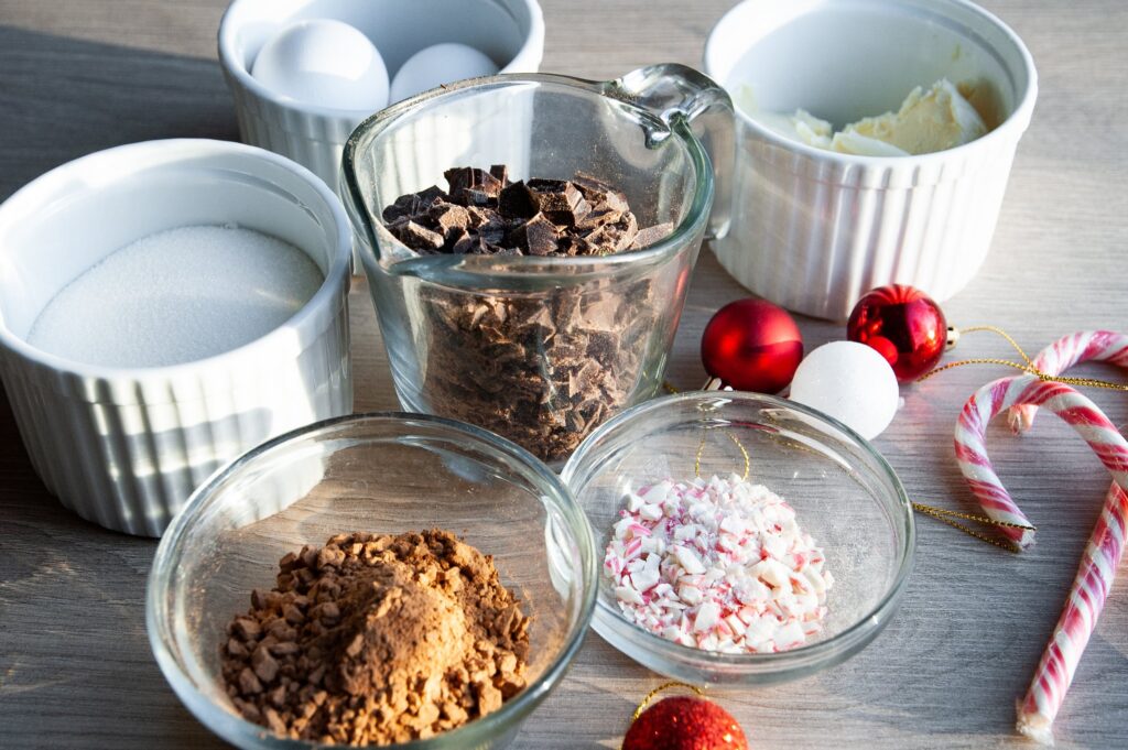 Ingredients for Flourless Fudge Cookies