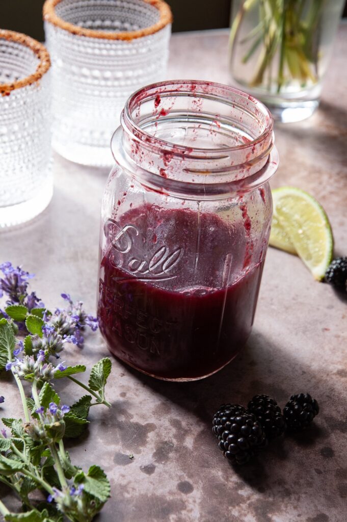 How to Make a Blackberry Jalapeno Margarita