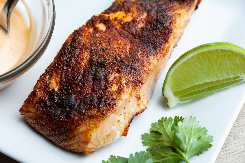 How to Make Air Fryer Salmon Tacos with Sriracha Aioli 