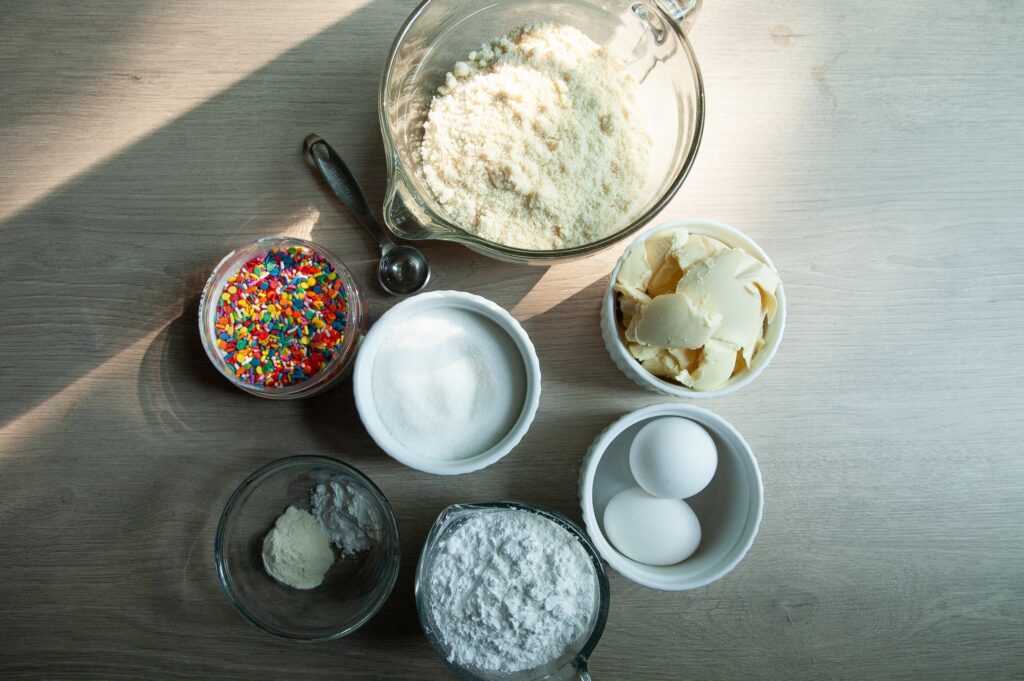 Ingredients for Birthday Cake Cookies