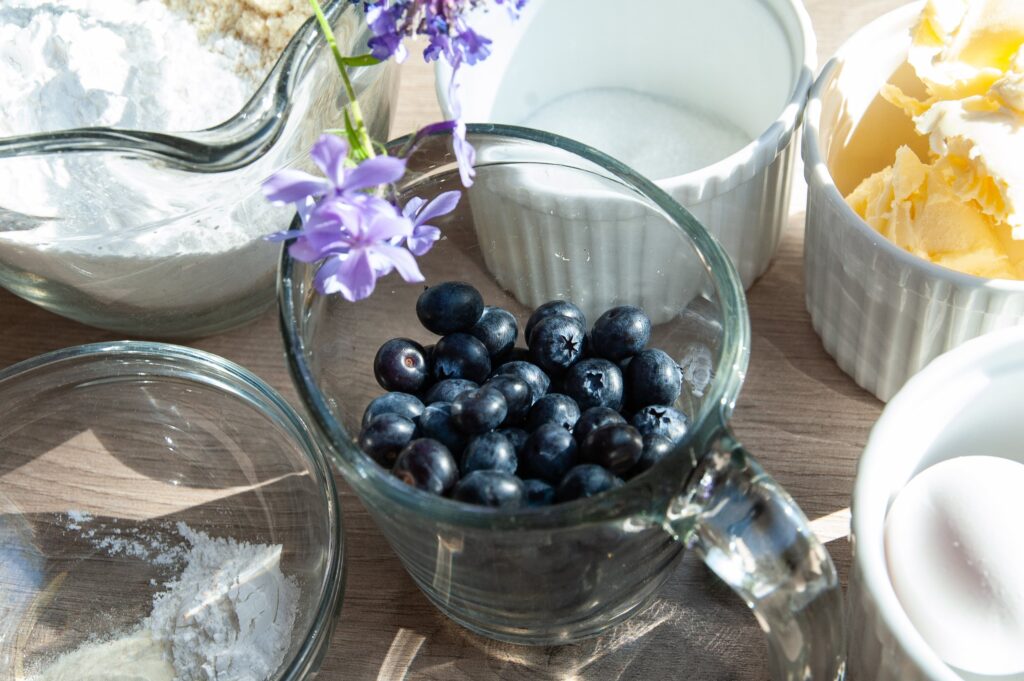 Ingredients for Gluten-Free Blueberry Scone