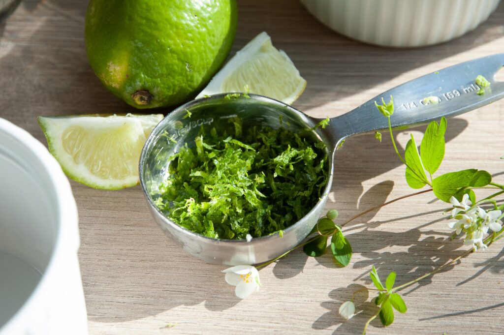 Ingredients for Lime Sugar Cookies