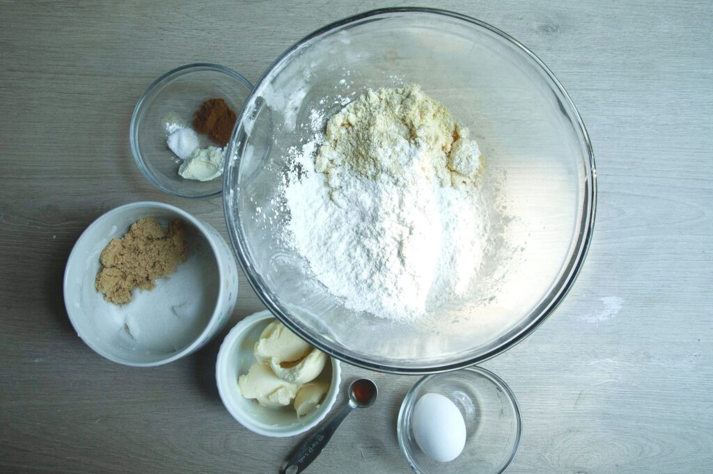 Ingredients for Peach Cobbler Cookies