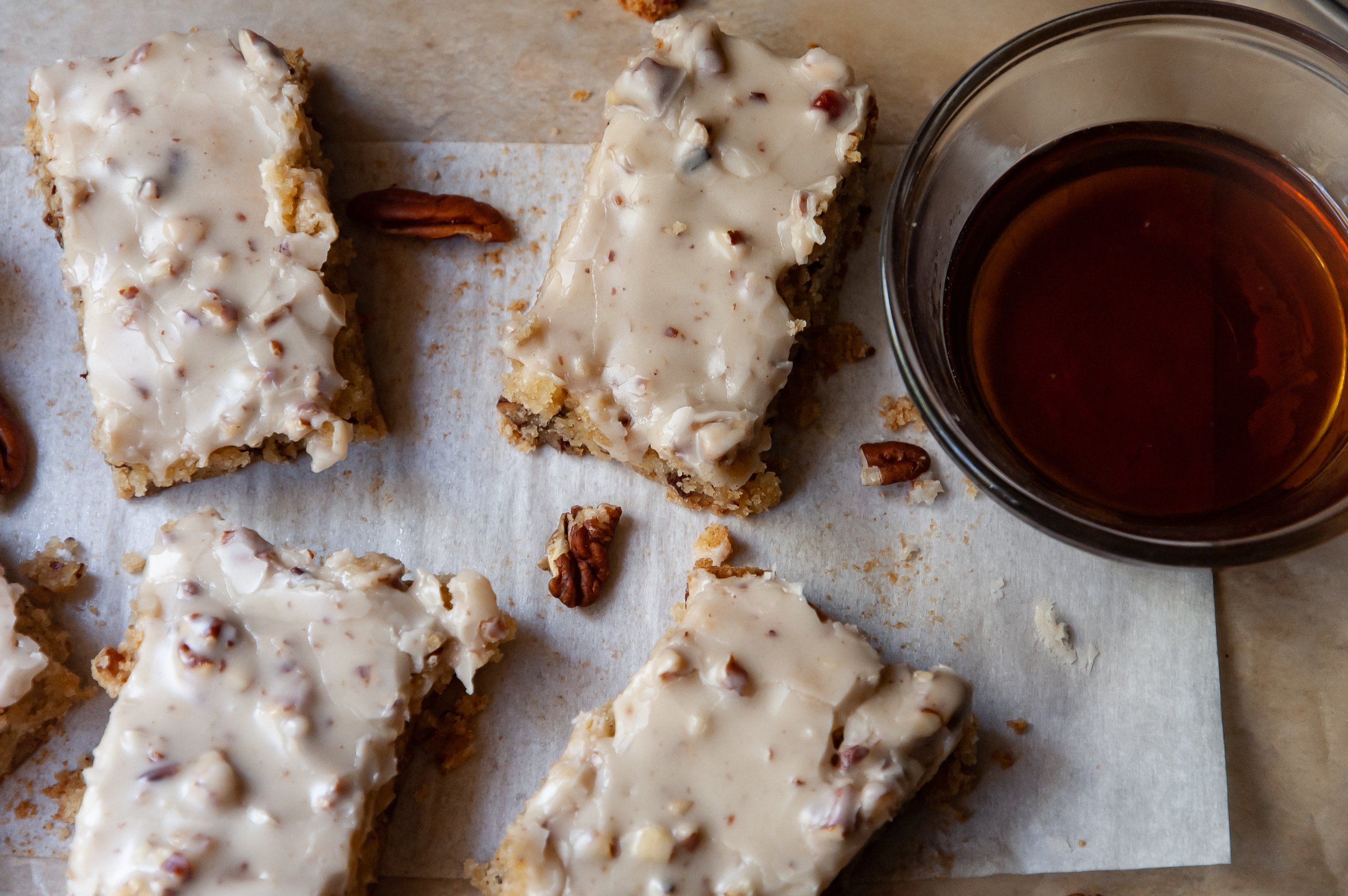 Maple Pecan Blondies