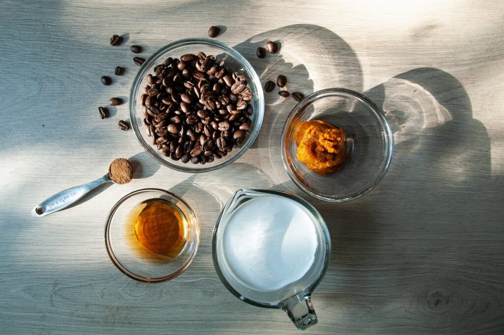 Ingredients for Pumpkin Cold Foam