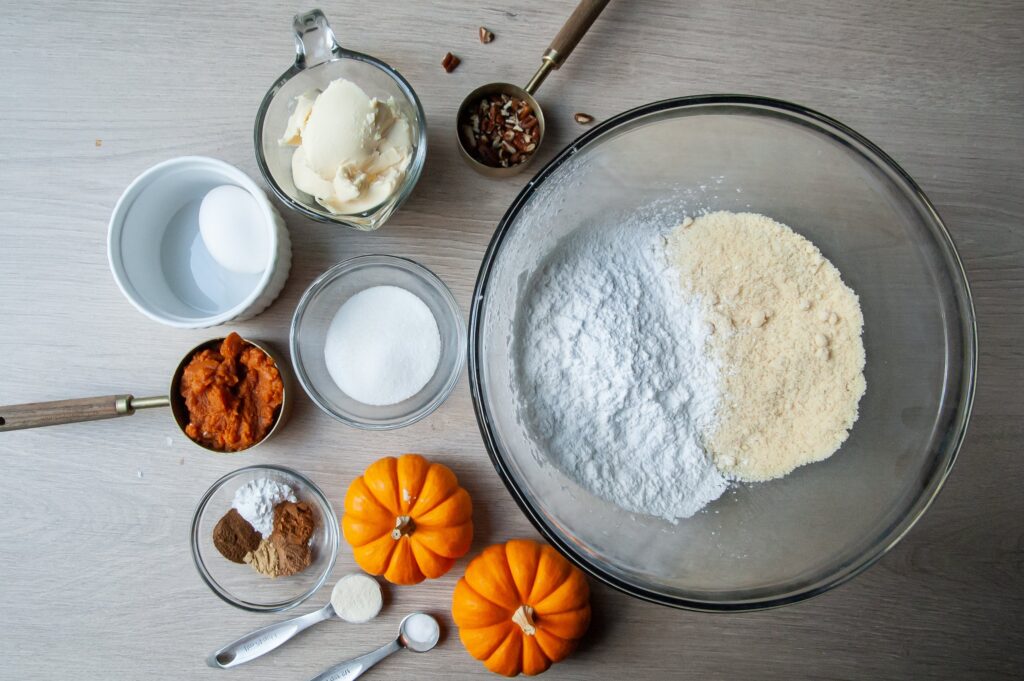 Ingredients for Gluten-Free Pumpkin Scones