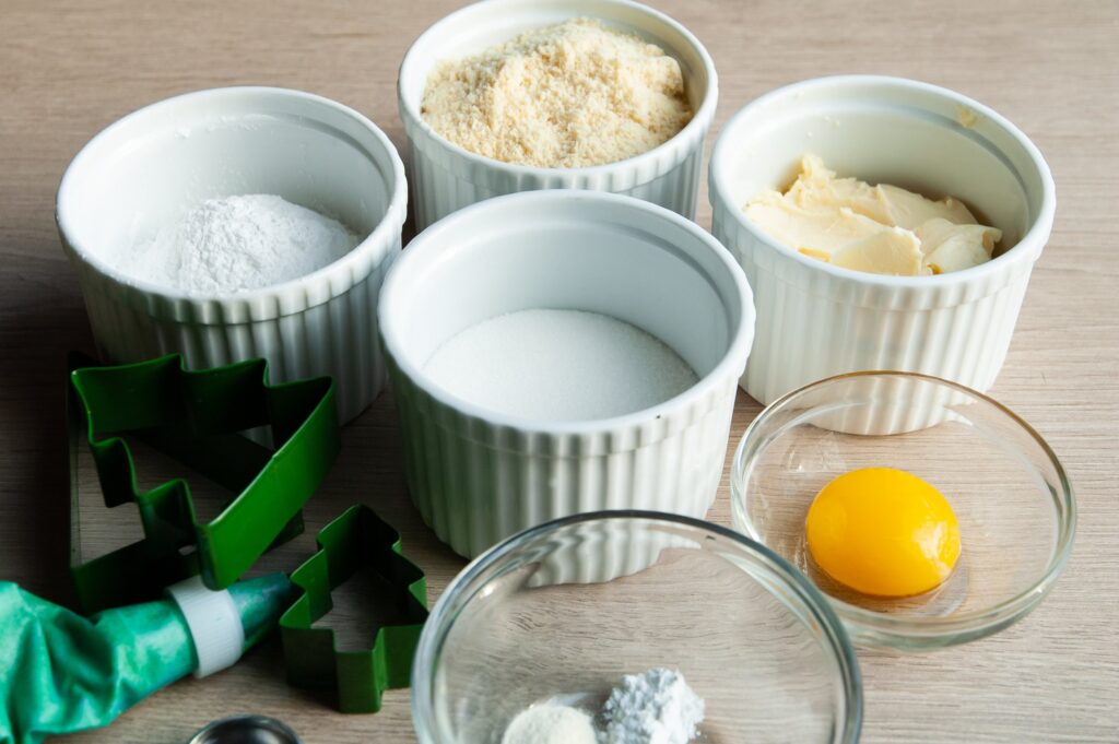 Ingredients for Gluten and Dairy-Free Sugar Cookies 