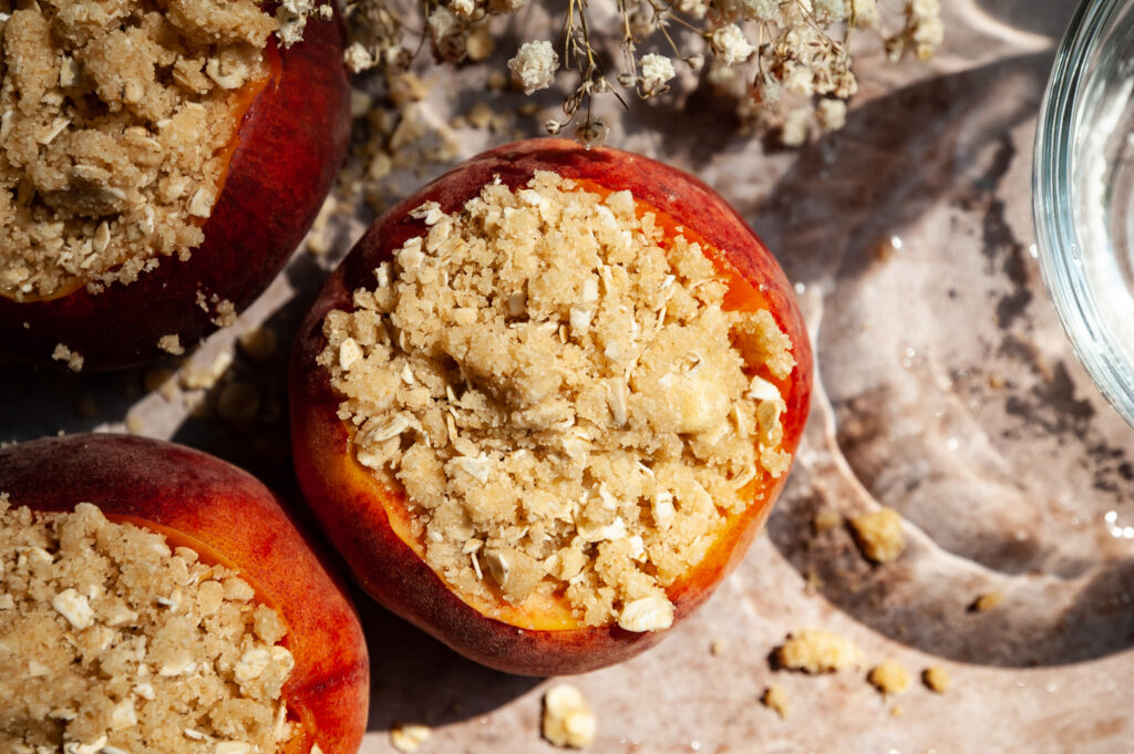 How to Make Air Fryer Peach Crisp