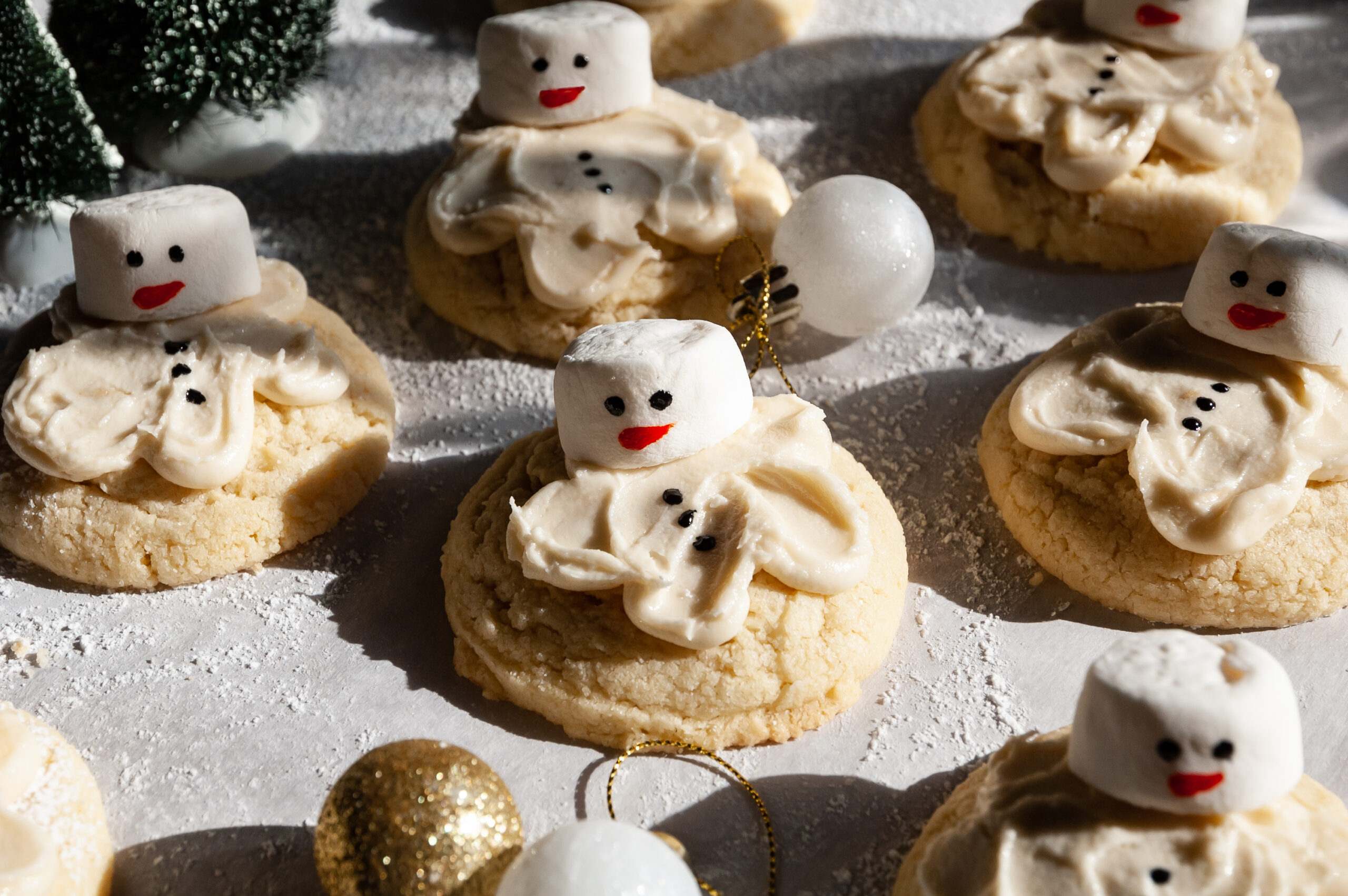 Melted Snowman Cookies 