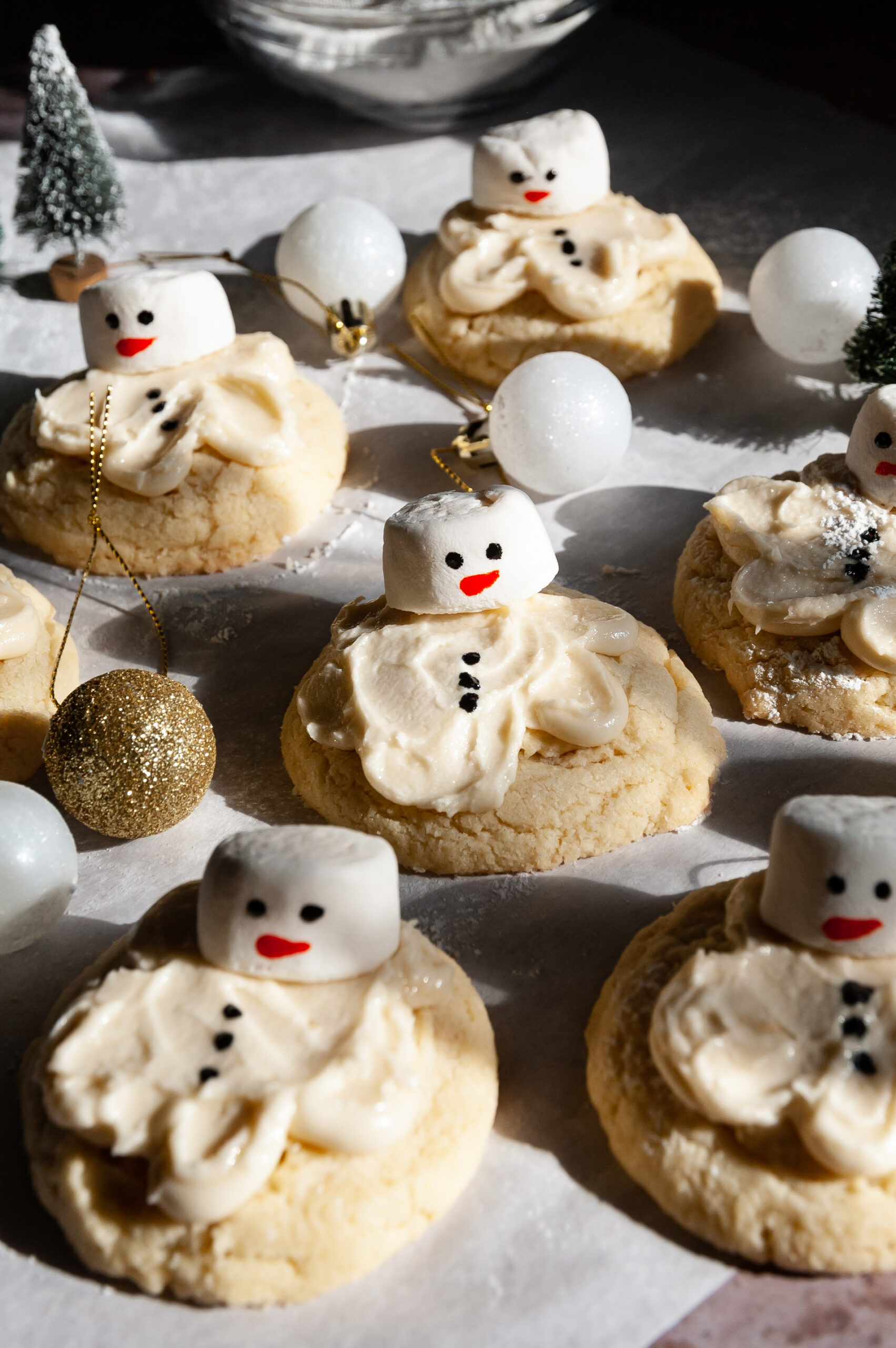 Melted Snowman Cookies