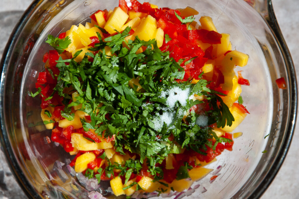 How to Make Chicken Tacos with Mango Salsa