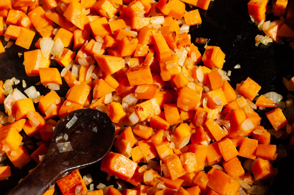 How to prepare Sweet Potato Apple Hash