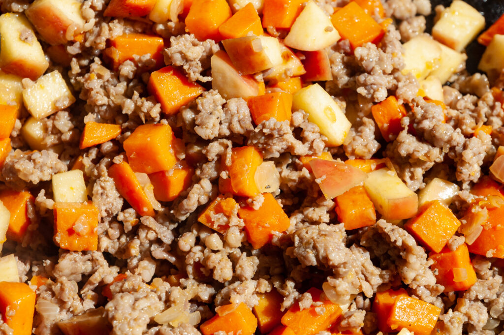 How to prepare Sweet Potato Apple Hash