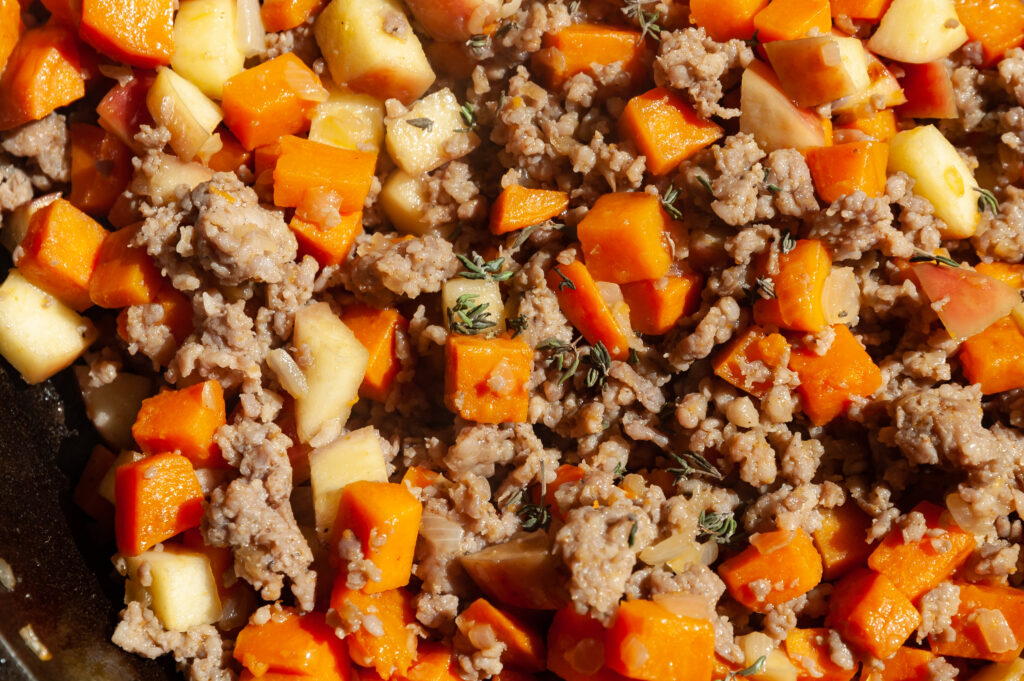 How to prepare Sweet Potato Apple Hash