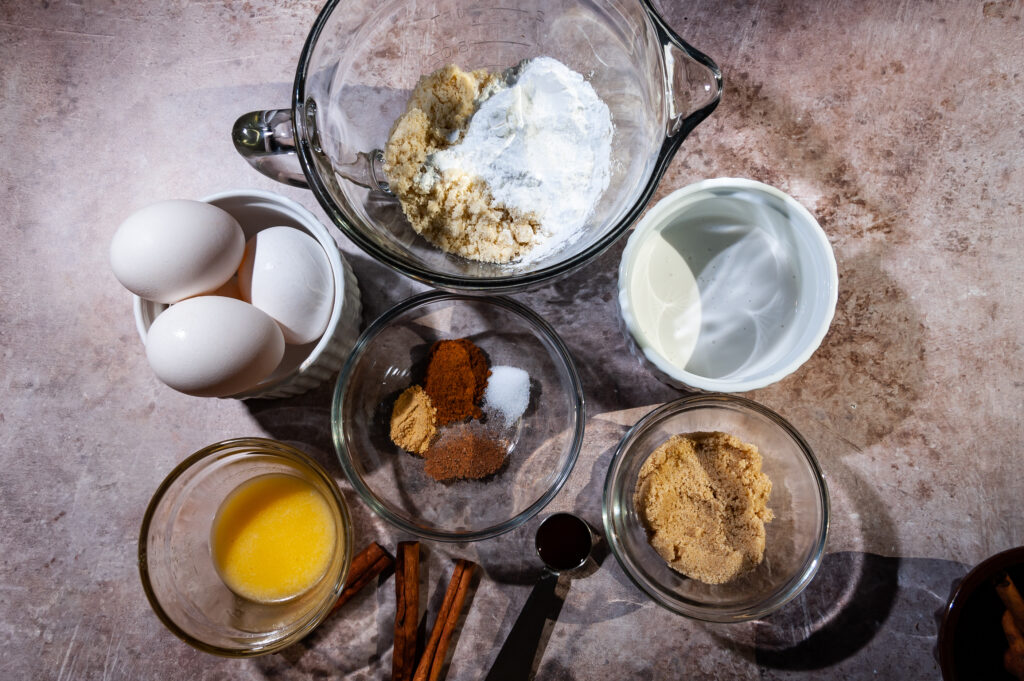 Ingredients for Apple Dutch Baby Pancake