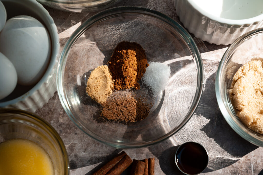 Ingredients for Apple Dutch Baby Pancake