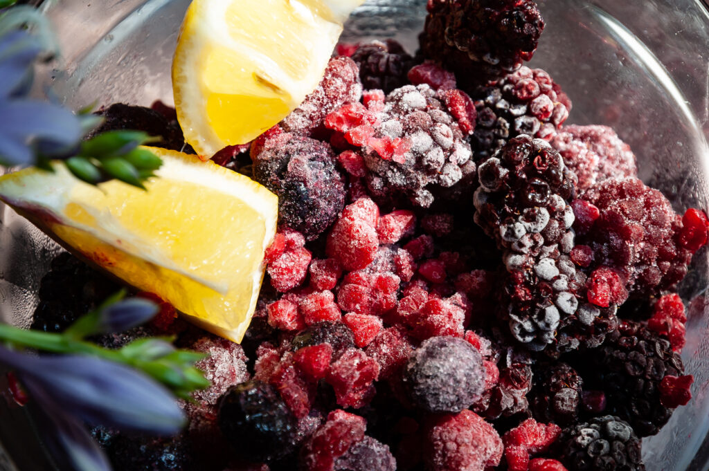 Ingredients for Berry Crumble Bars