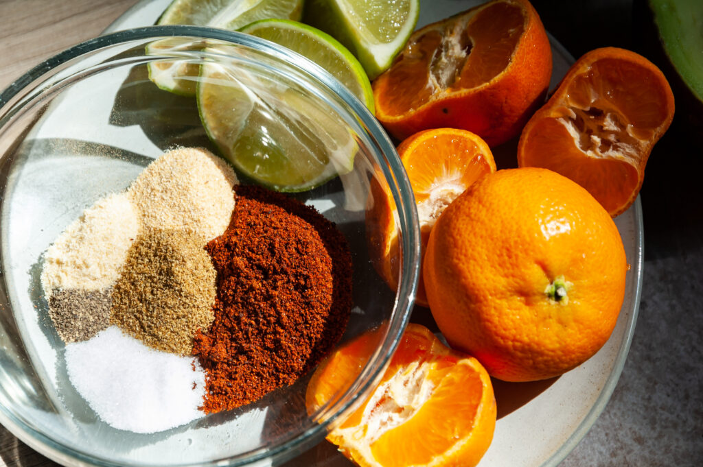 Ingredients for Chicken Tacos with Mango Salsa