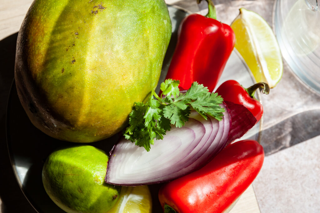 Ingredients for Chicken Tacos with Mango Salsa