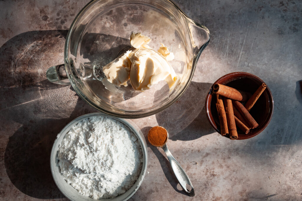 Ingredients for Cinnamon Roll Cookies