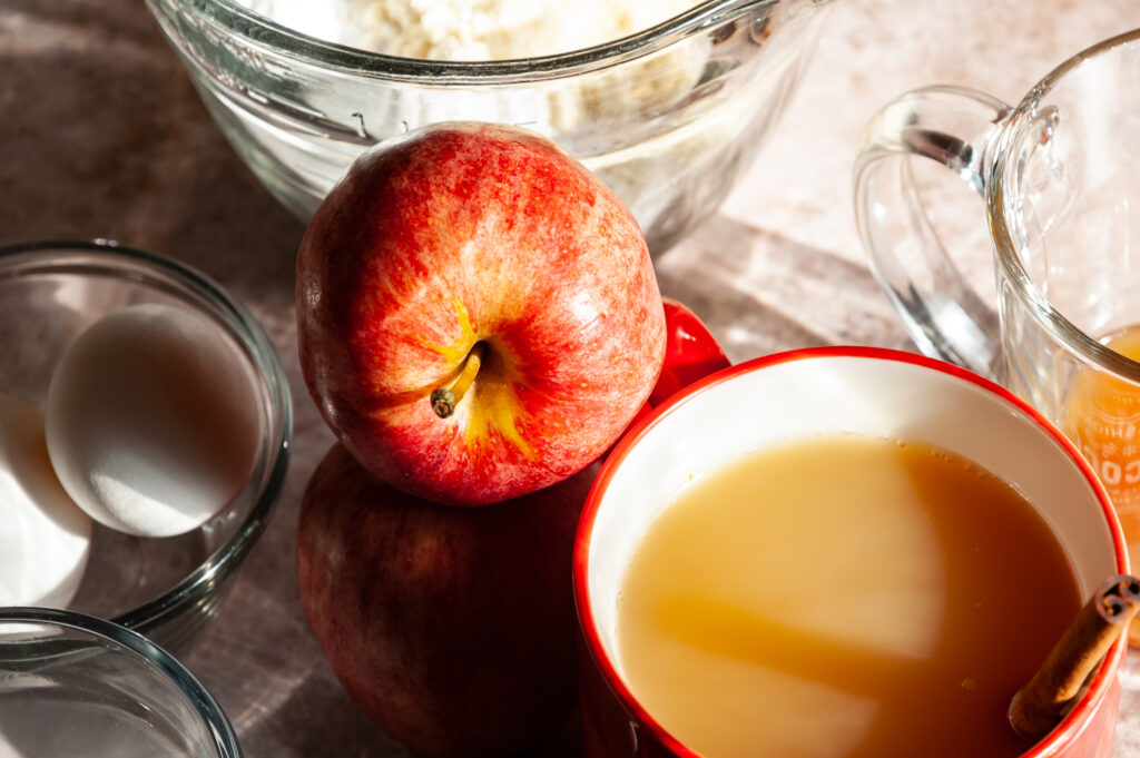 Ingredients for Gluten Free Apple Cider Donuts