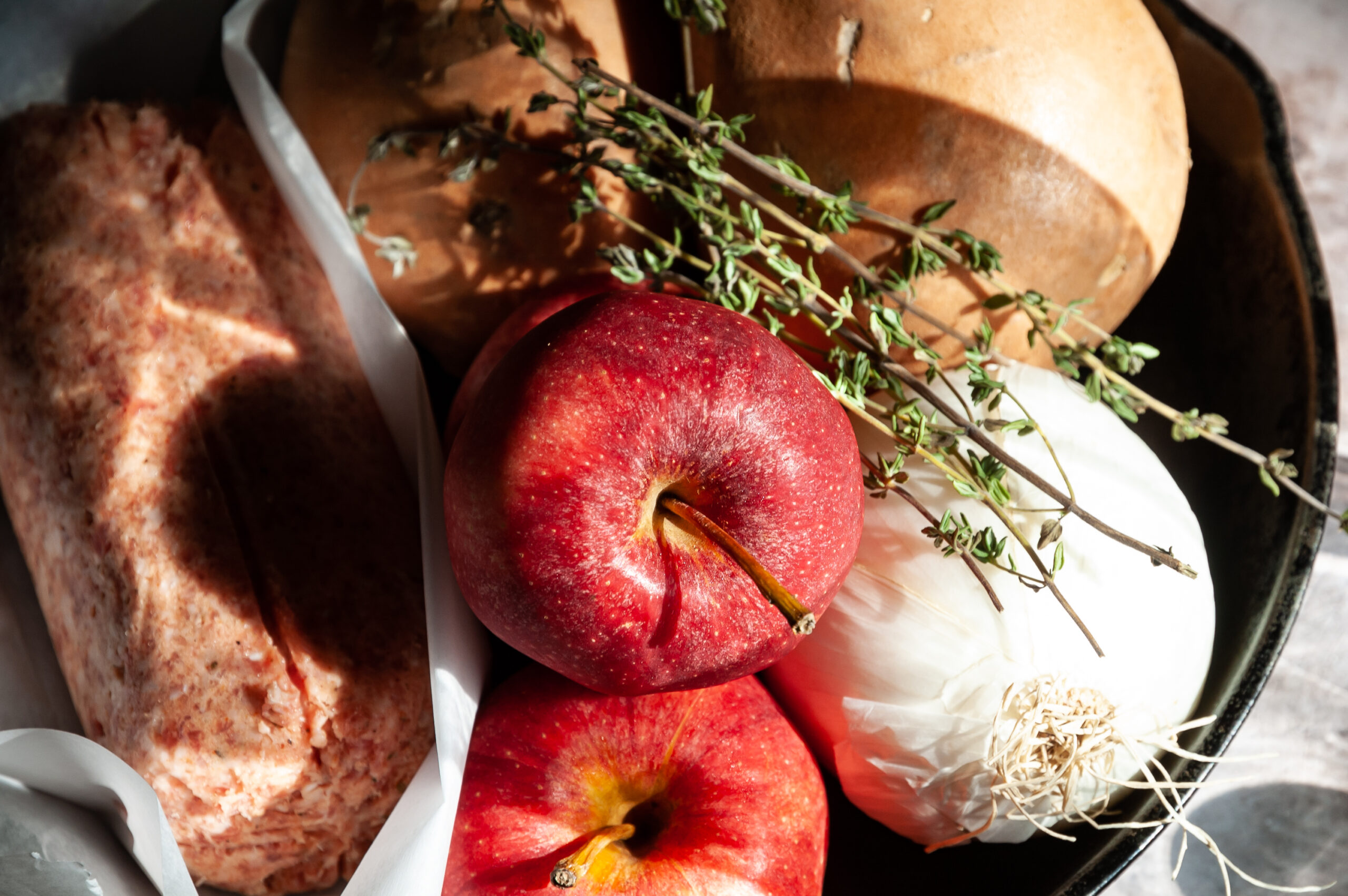 Ingredients for Sweet Potato Apple Hash