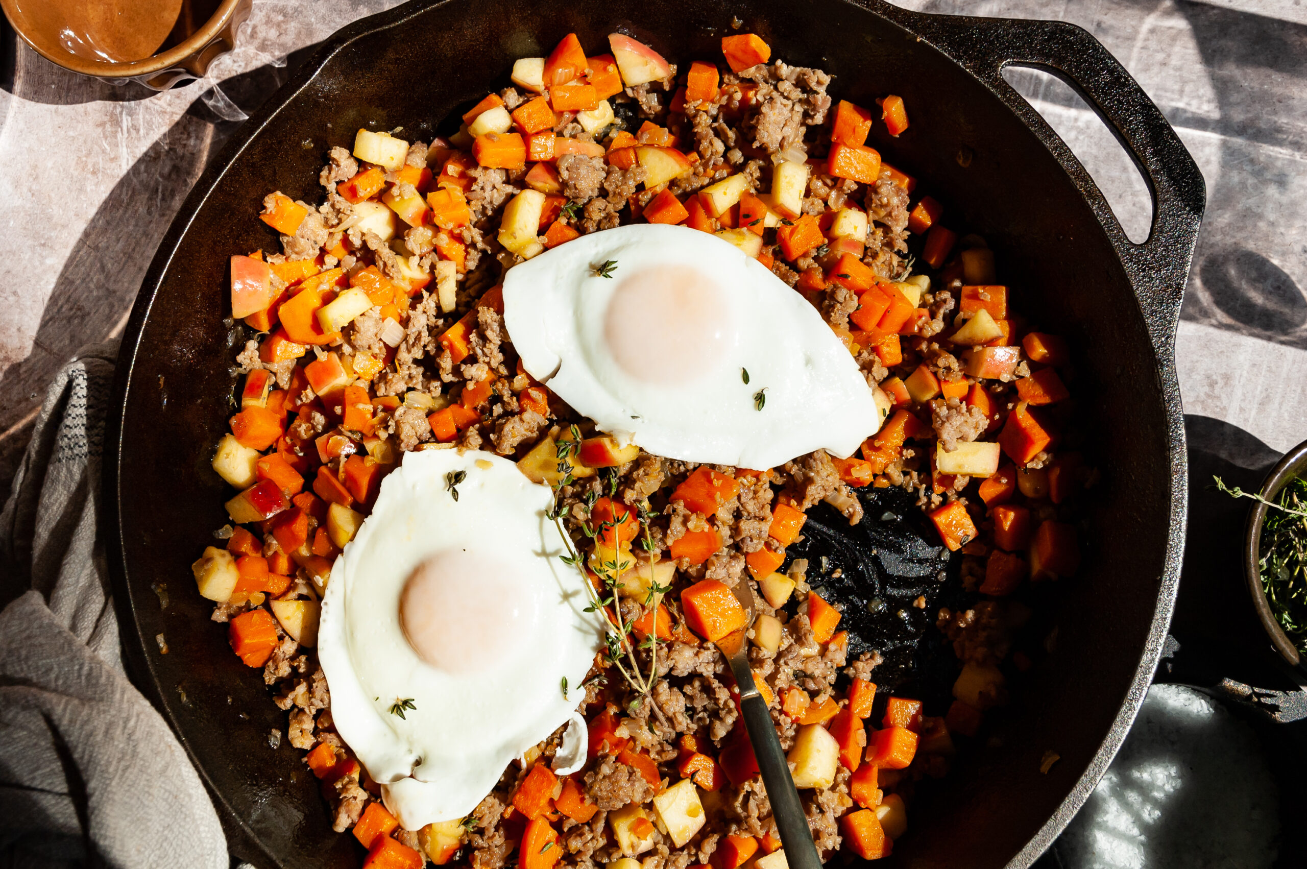 Sweet Potato Apple Hash