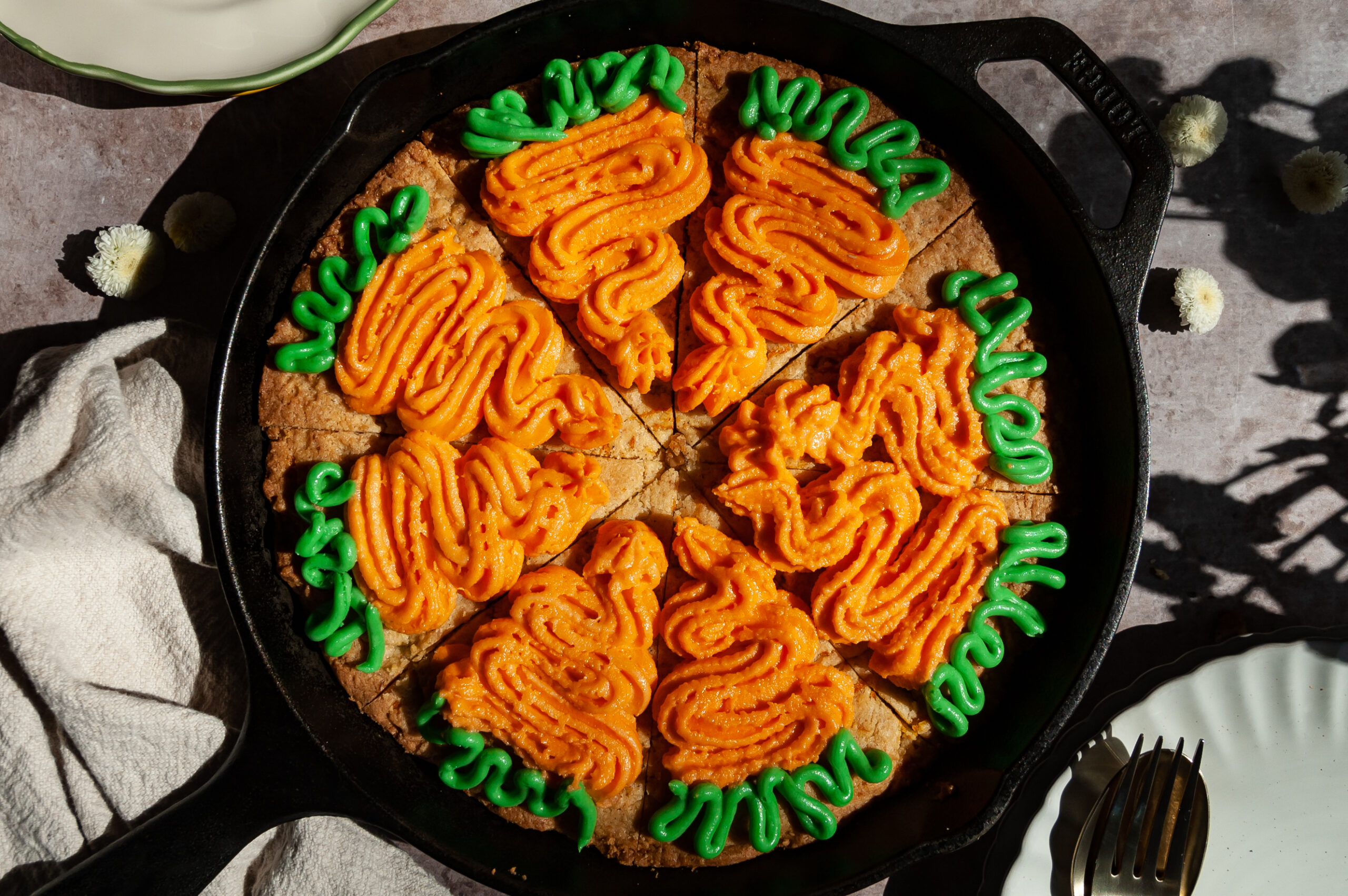 Carrot Cake Cookie Skillet
