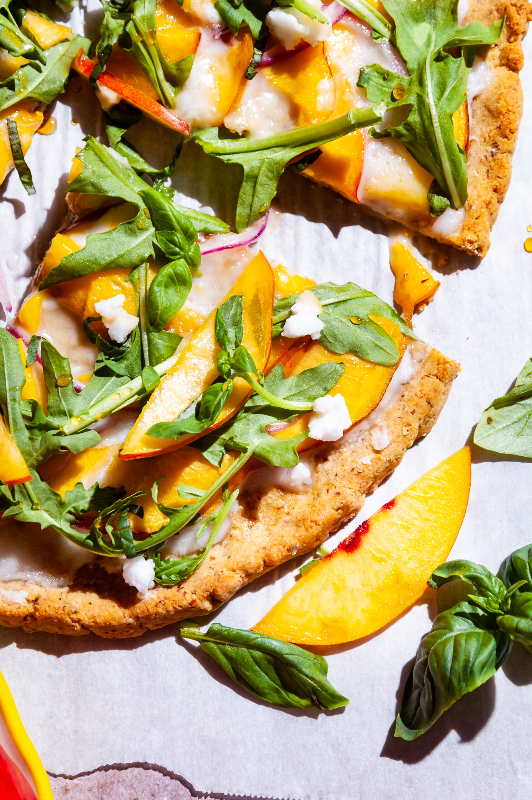 How to make Peach Flatbread Pizza
