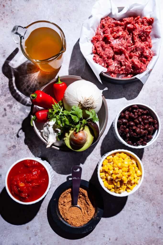 Ingredients for Gluten-Free Taco Soup